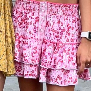Poupette St Barth mini floral skirt